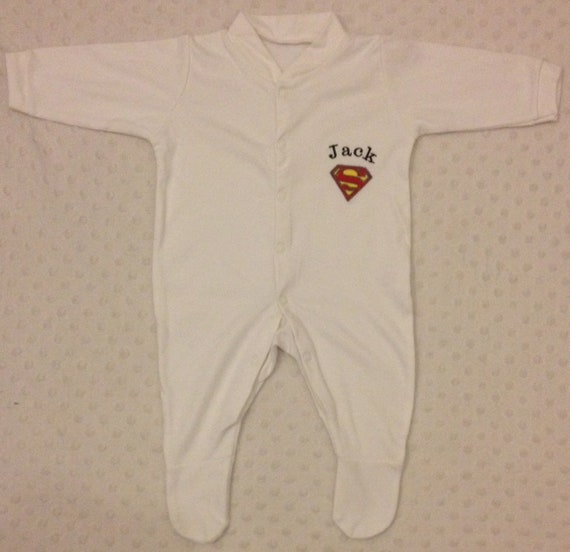 superman baby sleepsuit
