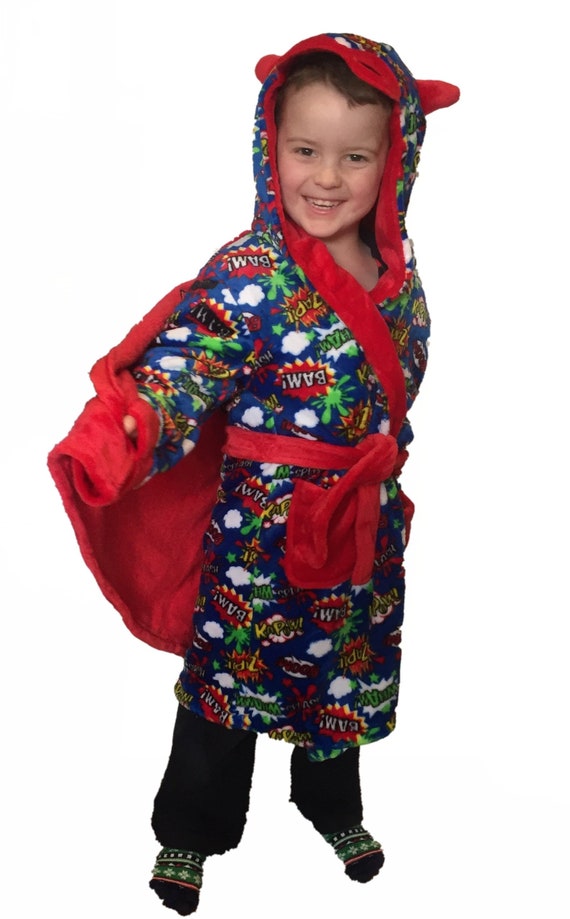 superhero dressing gown child