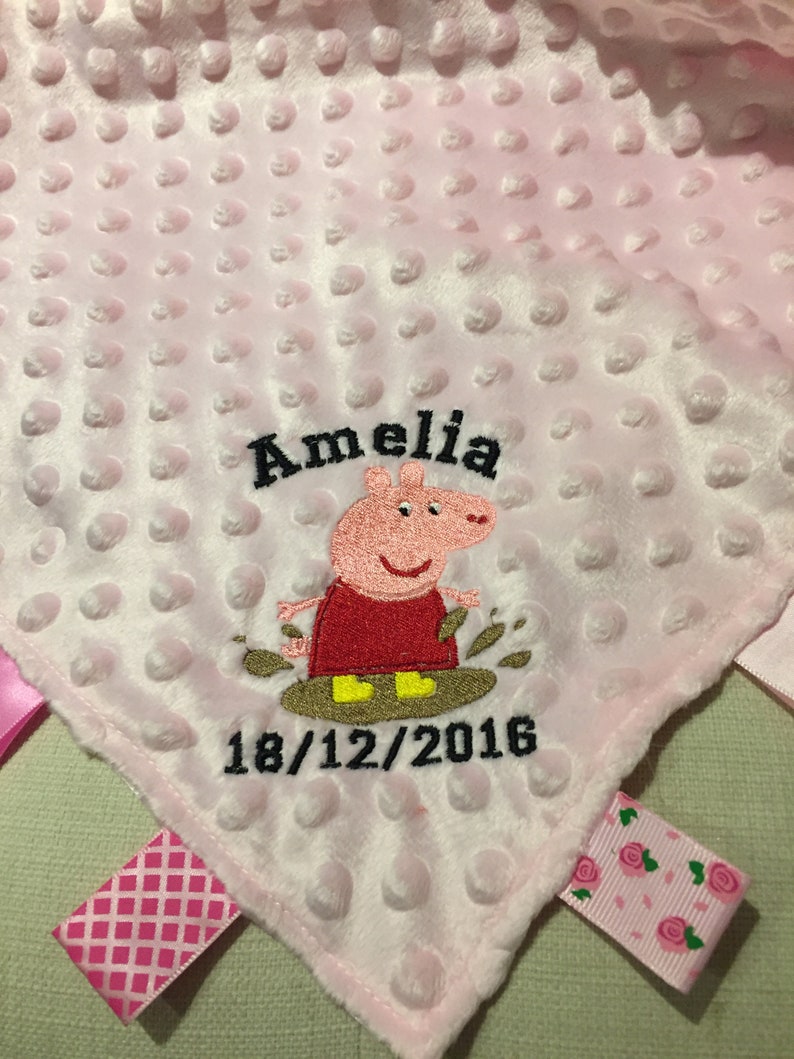 personalised tag blanket