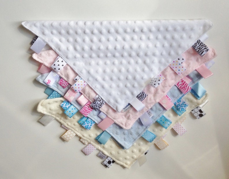 Personalised Taggie Taggy blanket Arched Name