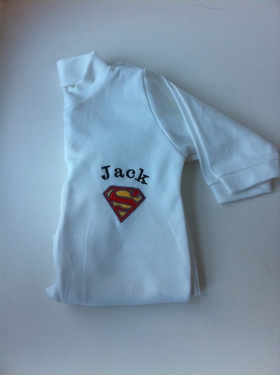 superman baby sleepsuit