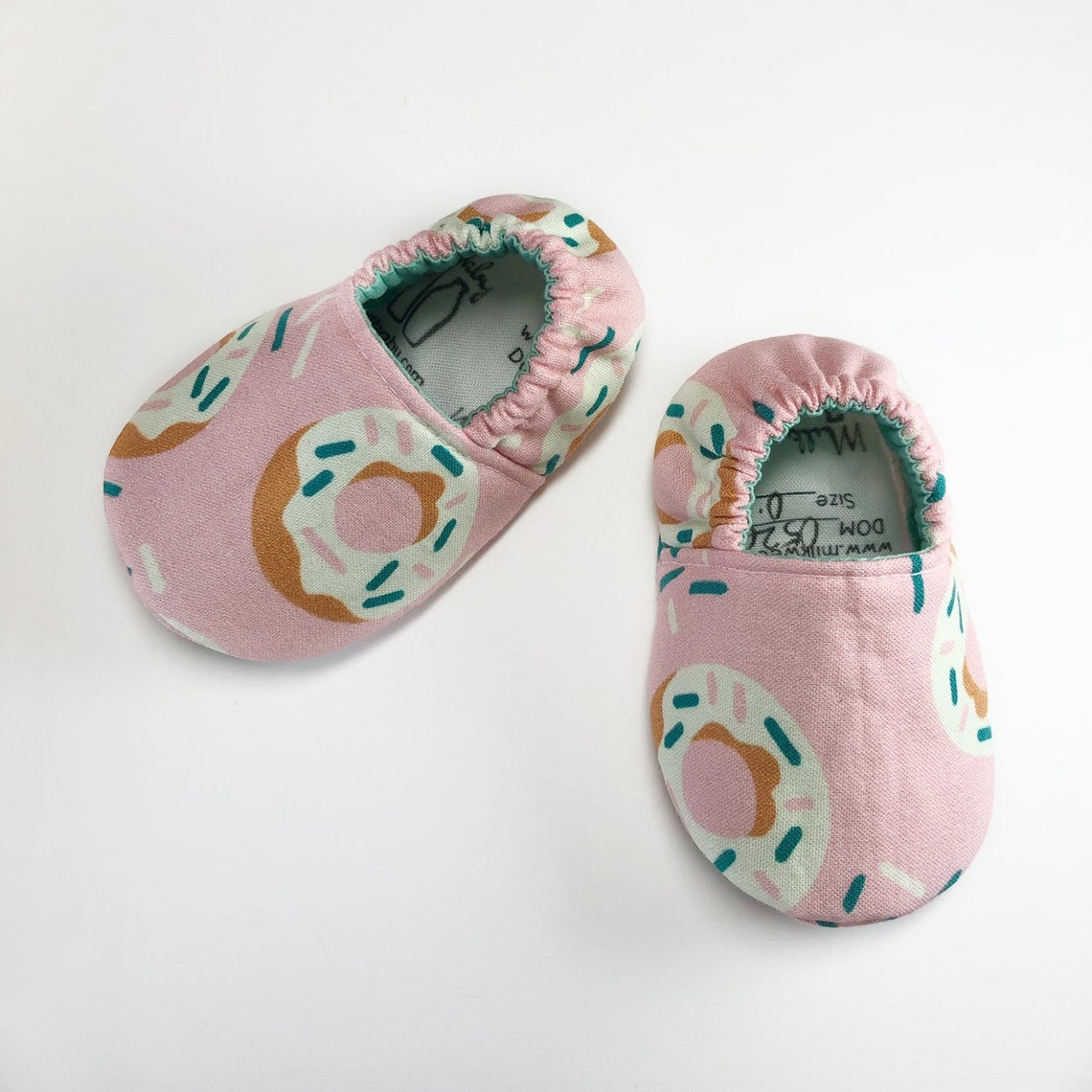 Donut Baby Shoes Donut Moccasins Donut Toddler Slippers Etsy