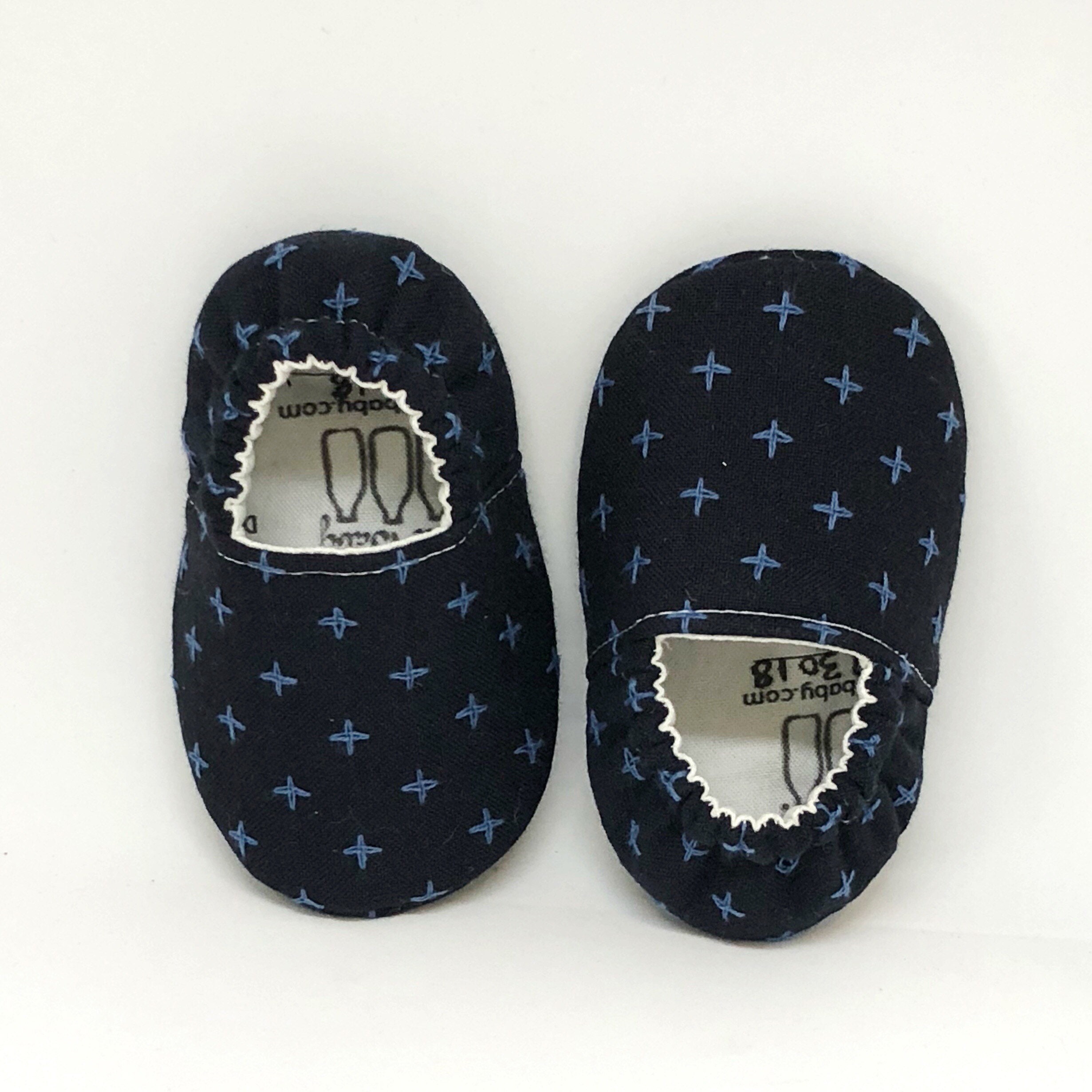 Blue Baby Shoes Navy Moccasins Embroidered Baby Shoes | Etsy