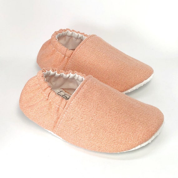 pink glitter moccasins