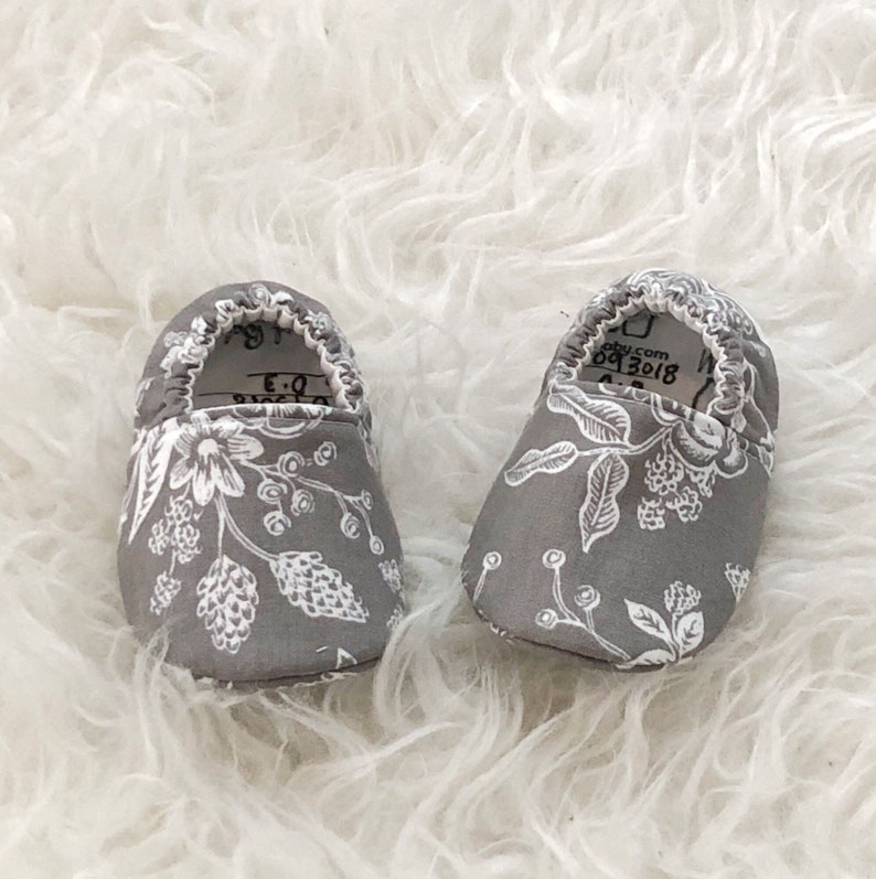 floral baby shoes
