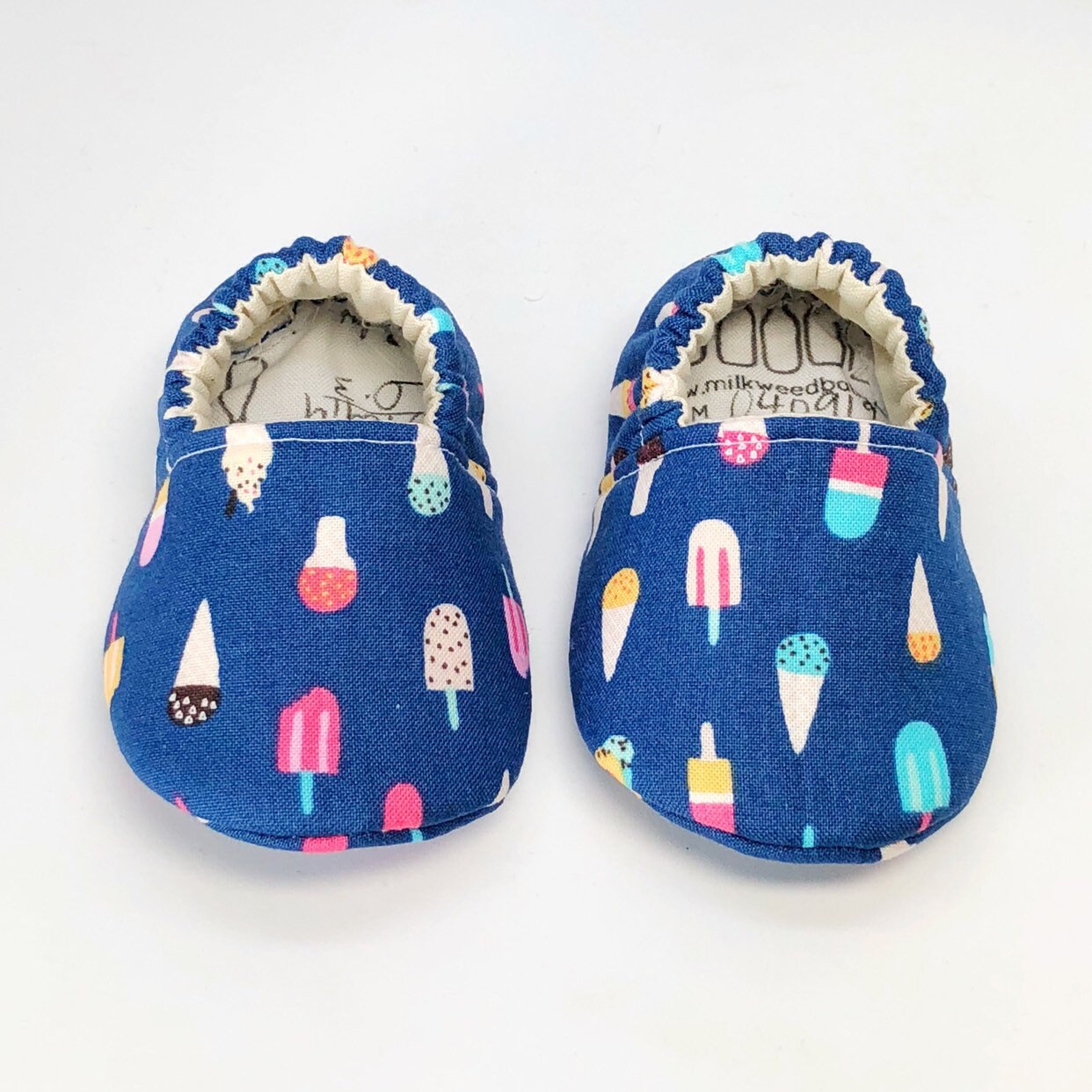 Ice Cream Moccasins, Summer Baby Gift, Baby Shower Gift