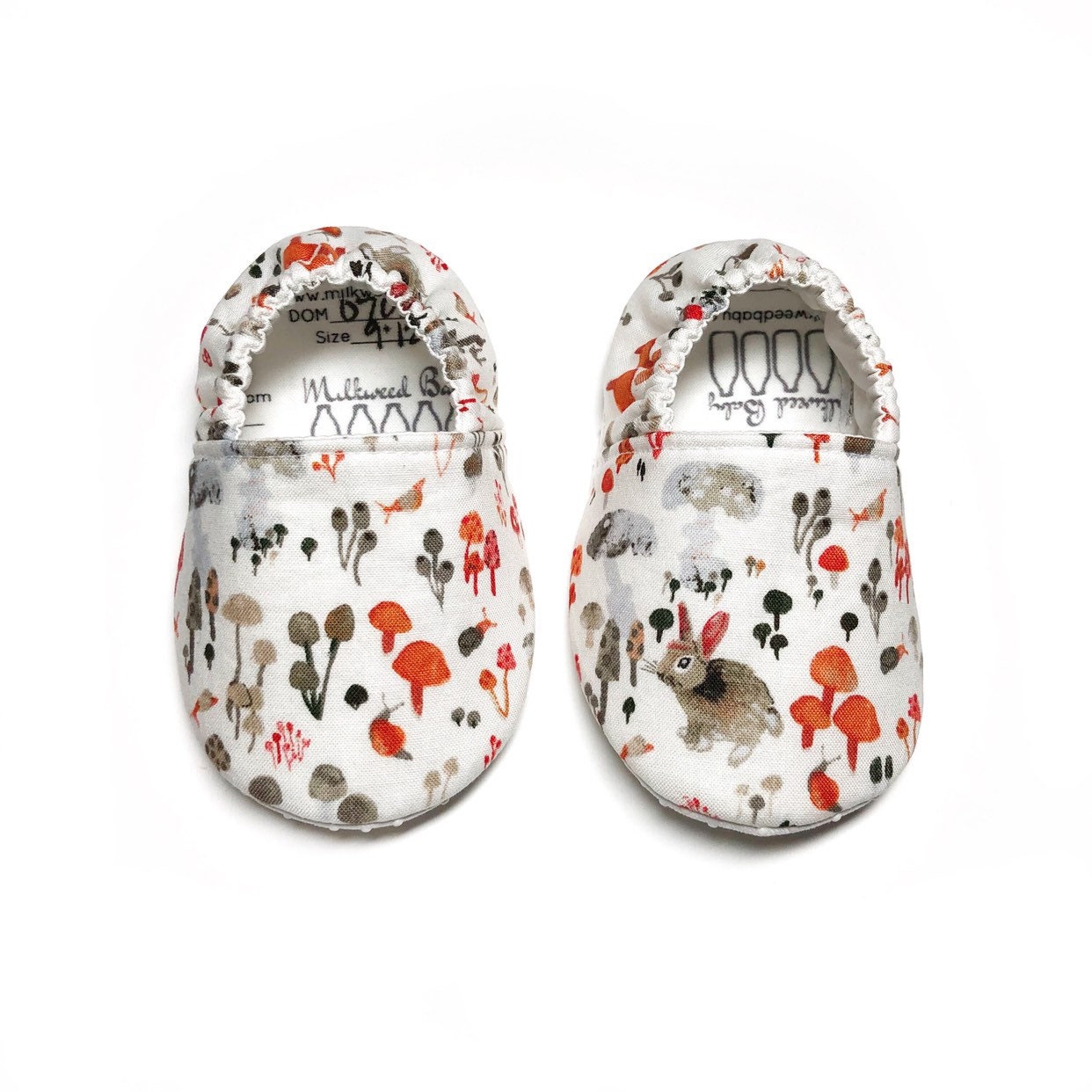 Bunnies and mushrooms crib Shoes multi color shoes water