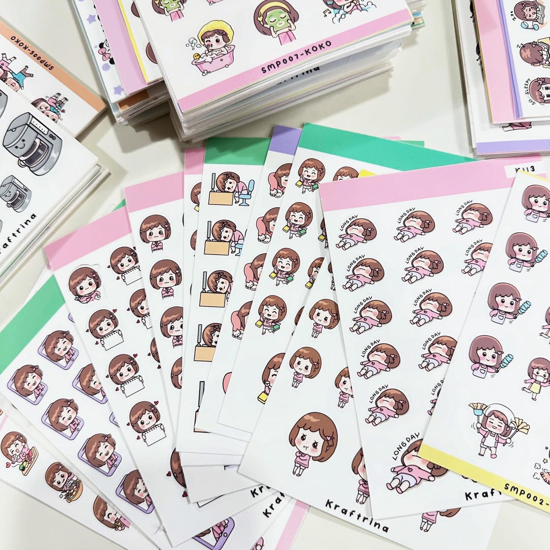 OOPS STICKER PACK - 15 Sticker Sheets - Etsy
