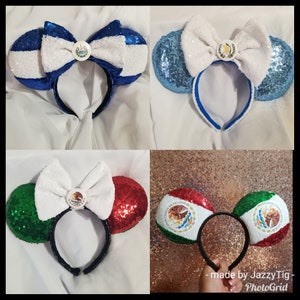 Heritage Headband Ears, Country Flag Ears, Mickey Ears, Minnie Ears, National Pride Headband