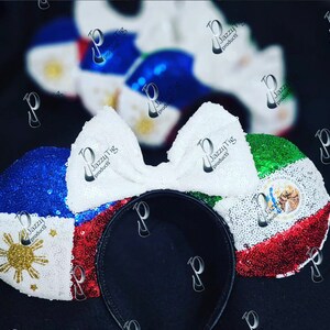 Custom 2 country flag headband