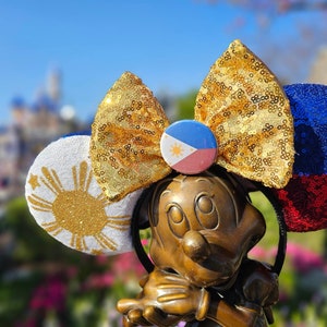 Filipino Ears, Filipino Flag, Philippines Flag Ears, Mickey ears, Minnie Ears