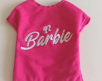 Hot Pink Barbie Tshirt Elf Dress Up Tee Elf Compatible Costume Barbie Girl Beautiful Hot Pink Fashion Tshirt