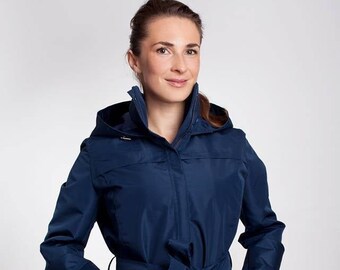 JUSTER WATERPROOF JACKET                                                  breathable stylish feminine raincoat for woman   colour Navy Blue