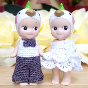 Elegant Suit or White Dress – Handmade Outfit for Sonny Angel (Doll Not Included)