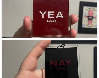 Yea or Nay - My Chemical Romance Long Live the Black Parade Tour Keychain