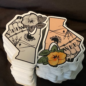 Frank Iero Ween Hand Pansy Sticker