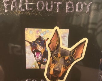 Kintsugi Kid - Gold Metallic Fall Out Boy sticker