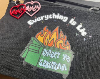 Everything is Lit - Fall Out Boy Zipper Pouch Makeup Pencil Bag