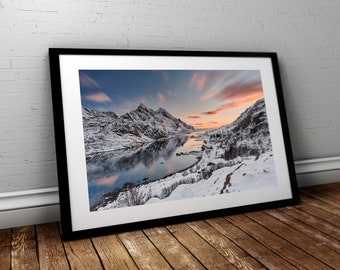 Seascape Fine Art print || Norway || "Sunset in Heaven"