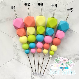 Colección Primavera n.º 4 de 5 pulg., Marcador de galletas, Herramienta de escritura, Marcador rosa, Marcador de silicona, Herramienta para galletas, Marcador de galletas