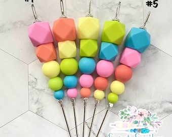 Colección Primavera n.º 4 de 5 pulg., Marcador de galletas, Herramienta de escritura, Marcador rosa, Marcador de silicona, Herramienta para galletas, Marcador de galletas