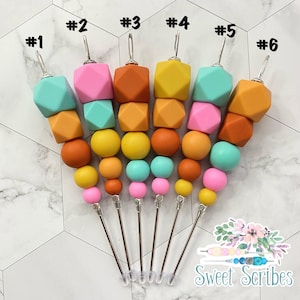 Colección Spring #1 de 5&quot;, escribano de galletas, herramienta de escribano, escribano rosa, escribano de silicona, herramienta para galletas, escribano de galletas