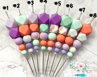 Colección Tie Dye n.º 3 de 5 pulg., Marcador de galletas, Herramienta de escritura, Marcador rosa, Marcador de silicona, Herramienta para galletas, Marcador de galletas