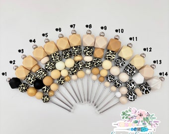 Colección de estampado de leopardo marrón de 4,3", escriba de galletas, herramienta de escriba, escriba de estampado de leopardo marrón, escriba de silicona, herramienta de galletas, escriba de galletas