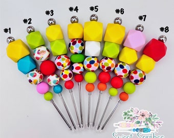 Colección de cupcakes y puntos de colores de 4,3 pulg., Marcador de galletas, Herramienta de trazado, Marcador de colores, Marcador de silicona, Herramienta para galletas, Marcador de galletas