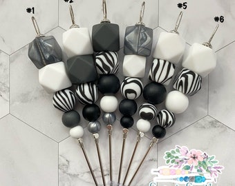 Colección de estampado de cebra de 5 pulg., Marcador de galletas, Herramienta de escritura, Marcador rosa, Marcador de silicona, Herramienta para galletas, Marcador de galletas