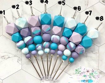 Colección Tie Dye n.º 2 de 5 pulg., Marcador de galletas, Herramienta de escritura, Marcador rosa, Marcador de silicona, Herramienta para galletas, Marcador de galletas