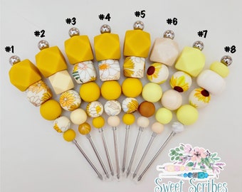 Colección de girasol amarillo de 4,3", escriba de galletas, herramienta de escriba, escriba de girasol amarillo, escriba de silicona, herramienta de galletas, escriba de galletas
