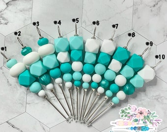 Colección Turquesa de 5", Herramienta para trazar galletas, Herramienta para trazar galletas, Herramienta para trazar galletas rosa, Herramienta para trazar galletas de silicona, Herramienta para trazar galletas