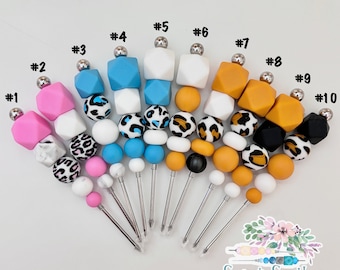 Colección de estampado de leopardo en colores de 4,3 pulg., Marcador de galletas, Herramienta para escribir, Marcador de estampado de leopardo en colores, Marcador de silicona, Herramienta para galletas, Marcador de galletas