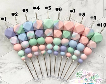 Colección Tie Dye #1 de 5", escribano de galletas, herramienta de escribano, escribano rosa, escribano de silicona, herramienta para galletas, escribano de galletas