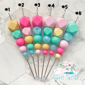 Colección Spring #5 de 5&quot;, escribano de galletas, herramienta de escribano, escribano rosa, escribano de silicona, herramienta para galletas, escribano de galletas