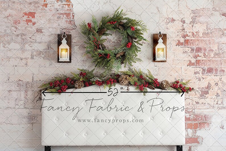Merry Sparkle Headboard Photography Backdrop Christmas Etsy
