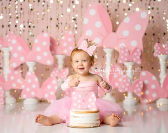 Put A Bow On It - Wrinkle Free Fabric - Photography Backdrop