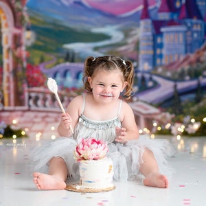 Be Our Guest -Castle Backdrop - Enchanted Castle - Photography Backdrop