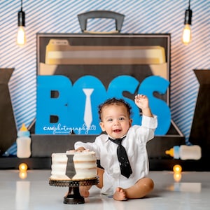 Born Leader - Photography Backdrop - 1st Birthday, Boss, Baby Corp.