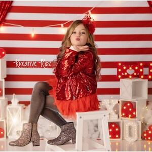 Be My Valentine -Valentine Backdrop - Red Hearts -  Photography Backdrop