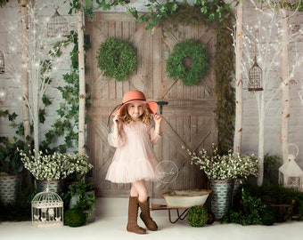 The Secret Garden -Wrinkle Free Fabric- Photography Backdrop