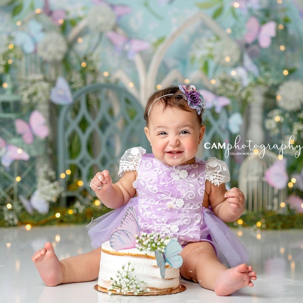 Butterflies & Whimsy-Poly Paper Photography Backdrop