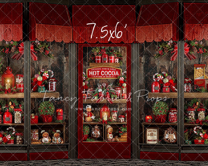 Downtown Window Shopping Tissu infroissable Toile de fond photographique image 5