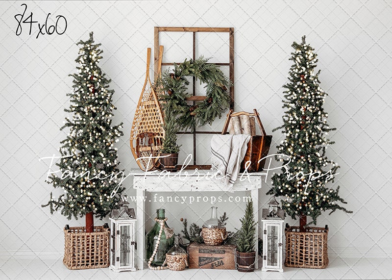 Handmade Holiday Backdrop Christmas Backdrop Holiday | Etsy