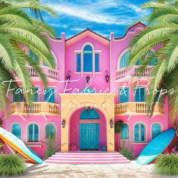 Barbie's Beach House - Poly Paper - Photography Backdrop