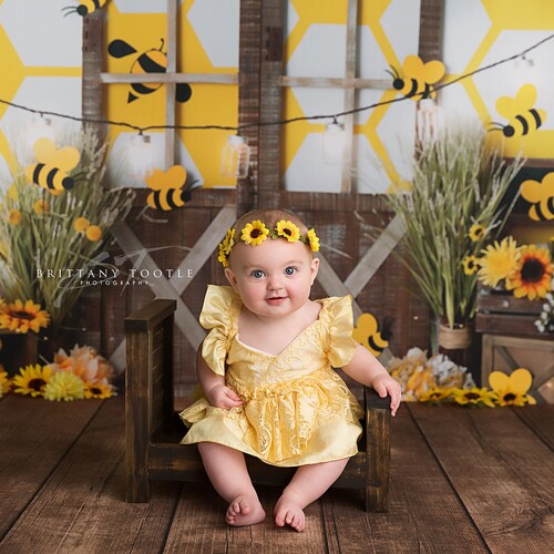 Bloom shops & Bumble -Wrinkle Free Fabirc- Photography Backdrop