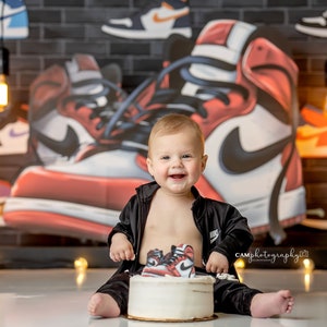 Air - Wrinkle Free Fabric - Poly Paper - Sports - Athletic Shoes Design - Jordan - Photography Backdrop