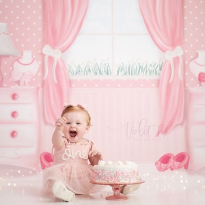 Minnie’s Pink Paradise - Photography Printed Backdrop- Fabric Backdrop- Polypaper Backdrop- Minnie Mouse- Disney- Pink