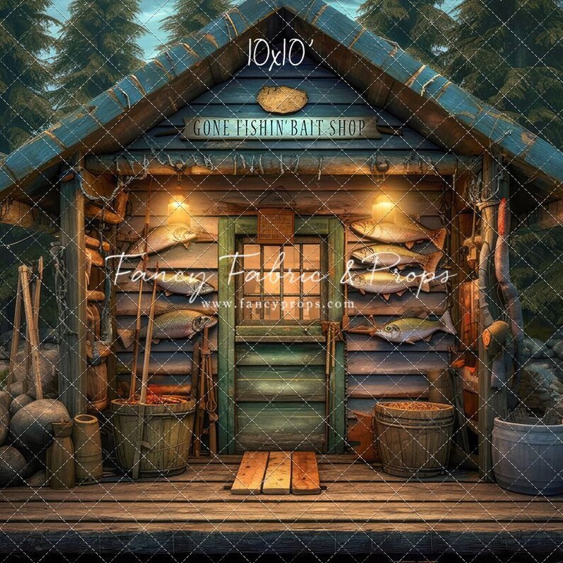 Gone Fishin' Bait Shop - Water Version With Sweep Option -photography ...